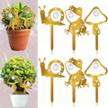 Novabright 6pcs Plant Trellis Indoor with Crystal Sun Catcher Potted Plants Decorations Sun Catcher Cute Mushroom Snail Frog Acrylic Stake for Indoor Home Garden Hanging Art Crafts Decoration