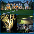 WENATY 12Pack Solar Spot Lights Outdoor, Solar Lights Outdoor Waterproof with 4 Light Mode 2-in-1 Landscape Spotlights Solar Powered Yard Garden Outside Flood Light for House Pathway Tree (Cool White)