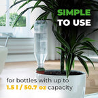 BioGreen PET Adapter for Watering Stakes Hydro Wine | for Reusable Bottles up to 6.3 Cups | Environmentally Friendly | Effortless Plant Care | 4 Pcs
