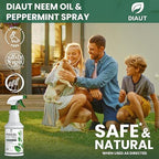 Neem Oil Spray for Plants with Peppermint Oil, Easy Ready to Use Natural Plant Wash and Foliage Care for Indoor and Outdoor Plants, Gardens, Houseplants & Vegetables, 16 oz