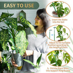 Telescoping Plant Stakes,3Pcs 17.9In to 42.3In Adjustable Monstera Plant Support Orchid Sticks with Clips, Plant Sticks Support Tall for Monstera,Orchids,Tomatoes,Vines & Indoor Outdoor Plants