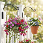 Lifyzoon Heavy Duty Plant Hanger Bracket: 2 Packs 16 Inch Metal Hanging Plant Bracket, 80lbs Weight Capacity - Hanging Plant Wall Hooks for Bird Feeder, Wind Chimes, Flower Baskets, Indoor Outdoor