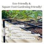 Garden Grid Watering System - 2x6 Cornerless | Raised Garden Bed Drip Irrigation System, But Better | Pre-Assembled, Waters Every Plant | Ideal for Beds w/Corner Posts or Curved Ends | 22.5"x66"