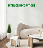 Two 2FT Artificial Cedar Trees, Beautiful and Realistic Fake Potted Trees,Artificial Evergreen Front Porch Decorations Plants, Suitable for Indoor, Office, Living Room and Room Decoration