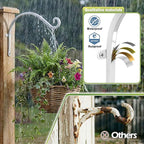 Lifyzoon Hanging Plant Brackets Outdoor: 50lbs Weight Capacity - Hanging Plant Hangers Wall Hooks 2 Packs, 12-Inch Wall Mount Brackets for Bird Feeder, Flower Baskets, White