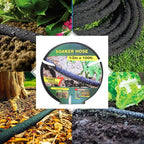 Taisia 1/2" Soaker Hose 100 ft Round Rubber Garden Water Hoses, Heavy Duty Drip Hose for Watering Irrigation, Water Seeper Soaker Hoses for Garden, Lawn and Plants