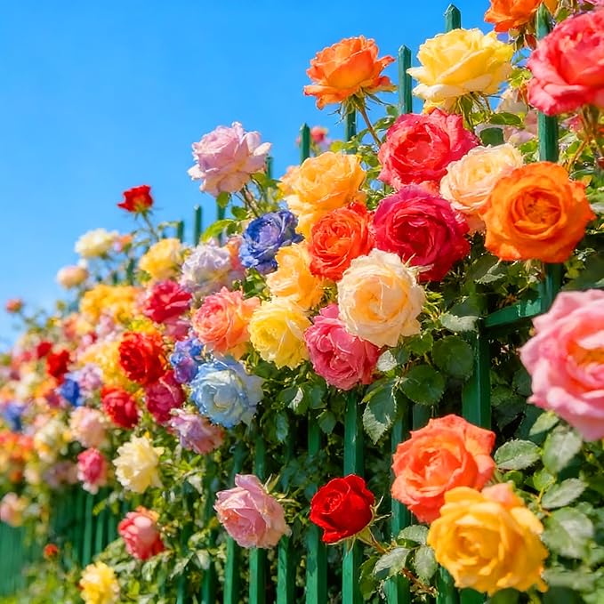 Climbing Rose Seeds for Planting, 608+pcs Perennial Rose Rosa Flower Seeds Plants, Non-GMO Heirloom Rare Attracts Pollinators Blooms Flowers Plants for Home Garden Outdoors Indoors