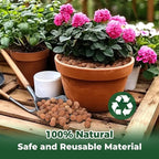 T4U Leca Clay Pebbles for Plants, 11.5qt 10-20 mm Clay Balls for Indoor Plants, Natural Clay Pebbles for Orchid Potting Mix, Hydroponic, Leca Pots, Plant Drainage, Garden Soil