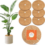 Coco Coir Mulch for Landscaping, 11.8 Inch Coconut Liners for Planters, 6 Pcs Coconut Fiber Tree Ring, Plant Covers from Animals,Dirt and Tree Protectors