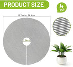 4 Pcs 15.7 Inch Plant Pot Protectors Grids, Cuttable Round Plant Cover Protector Indoor Plants from Animals, Pot Soil Guard for Garden Flower Potted Plants (15.7inch-4P)