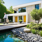 River Rocks for Landscaping, 40lbs Aquarium Rocks, 2-3 Inch Black Pebbles for Indoor Plants, Natural Stones for Garden Paving Plant Rocks Crafting Walkways