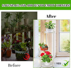 Plant Stand Indoor Tall, Black Corner Tiered Round Plant Stand for Indoor Multiple Plants, Metal Flower Pot Stands Outdoor Holders Plant Shelf Display Rack for Balcony Living Room (3 Tier-Cream white)