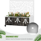 Casaphoria Metal Raised Garden Bed with Trellis and Wheels, 72"x35"x16" Planter Box for Climbing Plants, Vegetables & Vines, Features Drainage Holes and Privacy Screen, White-Net