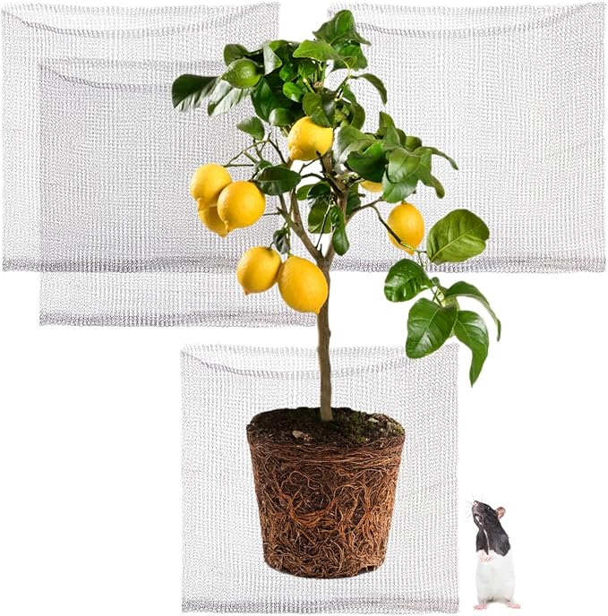 Foyego 4Pcs 15 Gallon Root Guard Baskets for Plants, Underground Stainless Steel Wire Mesh Cages Gopher and Vole Wire Basket Protect the Roots of Large Plants
