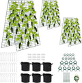 Foldable Cucumber Trellis - 3 Pack, 48" L x 34" W A-Frame Trellis, Climbing Plants Support Raised Bed Trellis, with Twist Ties & Plant Bags for Outdoor Yards Gardens
