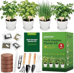 Indoor Herb Garden Starter Kit - Mothers Day Gifts - 4 Non GMO, Heirloom Culinary Herb Seeds, Unique Gardening Gift for Women, Mom, Her, Birthday, Housewarming, Plant Lovers