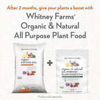 Whitney Farms Organic Potting Soil - Natural Indoor and Outdoor Container Mix, Organic Potting Soil for Vegetables, Herbs and Flowers, Feeds Plants up to 2 Months, 16 qt.