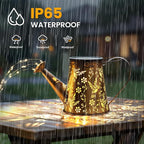 Solar Lights Outdoor Decor, Perfect Gardening Gift for Mom Women Grandma, Thoughtful Birthday Present, Hanging Lanterns Watering Can Lights for Garden, Yard, Porch, Patio Backyard Decoration