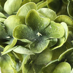 Coferset Dark Green Hydrangea Artificial Flowers 3pcs Lifelike Faux Hydrangea Real Touch Fake Flowers for Home Wedding Office Party Living Room Decoration,22inch