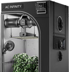 AC Infinity AI Grow System Compact 2x2, 1-Plant Kit w/Self-Learning AI Controller, Dynamic Airflow & LM301H LED Lighting Control, 2000D Mylar Tent w/Lab-Tested Reflectivity, Largest Zippered Window