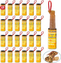 Fly Strips Trap Indoor Sticky Hanging, 24 Pack Fly Paper Traps Outdoor, Flies Tape Paper Ribbon Rolls for Home Kitchen, Fruit & Bug Gnat Catchers for Inside, Killer for Winged Insect