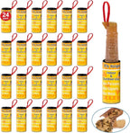 Fly Strips Trap Indoor Sticky Hanging, 24 Pack Fly Paper Traps Outdoor, Flies Tape Paper Ribbon Rolls for Home Kitchen, Fruit & Bug Gnat Catchers for Inside, Killer for Winged Insect