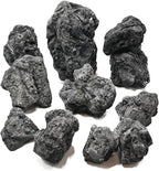 Black Lava Rock Aquarium Stones for Aquascape 30lb Natural Volcanic Rocks for Fish Tank,Terrarium,Reptile Habitat, Landscaping Decor(10-12pcs 4-9 inches)
