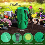 4Pack Upside Down Strawberry Tomato Planter Hanging Growing Kit Outdoor Indoor with 4 Hooks 3 Gallon Cloth Fabric Cherry Tomato Strawberry Vegetable Vertical Hanging Garden Planting Planter Grow Bags