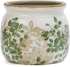 Dosayes Flower Pot,Vintage Ceramic Pot for Planter with Drainage Holes, 6.29 inch Ice Crack Glazed Small Planters Pot for Indoor,Tucan Home Decor,Gardening Gifts (Classic)