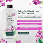 32oz Orchid Fertilizer - Makes 64 Gallons of Orchid Food, Indoor Plant Fertilizer for Orchids Indoors & Outdoors, Indoor Plant Food with Micronutrients for Vibrant Blooms and Strong Roots