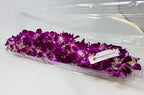 eflowerwholesale - Fresh Hand Made Dendrobium Orchid Lei Purple(Double)