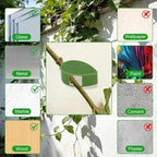 Plant Vine Wall Clips 70PCS Plant Clips for Climbing Plants with 84PCS Strong Adhesion Sticky Glues Plants Leaf Holder Garden Clip for Climbing Plants Gardening Tools Gifts for Gardeners