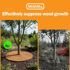 Coco Coir Mulch for Landscaping, 24 Inch Coconut Liners for Planters, 6 Pcs Coconut Fiber Tree Ring, Plant Covers from Animals,Dirt and Tree Protectors