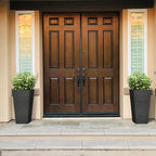 Kante 28 Inch Tall Planter Set of 2, Large Taper Planter for Outdoor Indoor Garden Patio Front Door (Black)