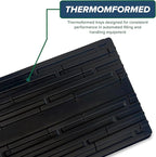 10 Plant Growing Trays (WITH Drain Holes) - 20" x 10" - Perfect Garden Seed Starter Grow Trays: For Seedlings, Indoor Gardening, Growing Microgreens, Wheatgrass & More - Soil or Hydroponic