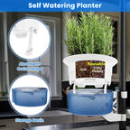 Large Plant Venus Fly Trap Terrarium Kit with Grow Light Timer&Metal Stand, African Violet Pots Self Watering Planter for Herbs,Carnivorous Plants,Gardening for Mom Garden Lover