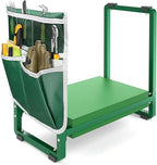 FLINTER Wider Garden Kneeler and Seat, Heavy Duty Thick Gardening Bench for Kneeling and Seat - Garden Kneelers for Seniors, Gardening Stools for Women, Grandparents, Gardeners, Green
