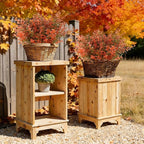 RECUTMS 12 Bundles Artificial Fall Flowers No Fade Faux Autumn Plants, Fake Indoor Outdoor Greenery Fall Decorations for Thanksgiving Christmas Wedding Party Home Garden Fireplace Décor