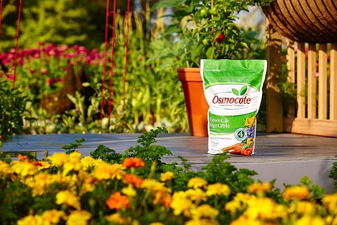 Osmocote Smart-Release Plant Food Flower & Vegetable - Continuous Release Plant Fertilizer for Vegetables and More, 8 lb.