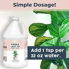 Fiddle Leaf Fig Plant Fertilizer – Liquid Plant Food for Bigger Leaves, Stronger Roots & Healthy New Growth, 1 Gallon