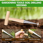 Plant Hole Digger for Planting, Garden Seed Dispenser, Bulb Planting Tool, Handheld Digger Garden Seed Planting Tool for Planting Tulip Daffodil Saffron Vegetable Seeds (1pcs)