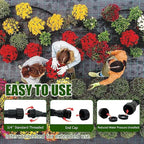 Flat Soaker Hose, Garden Hose with Heavy Duty Double Layer Design, Drip Irrigation Hose Saves 80% Water, Leak Proof Sprinkler Hose for Garden, Lawn, Vegetable plot (25FT)