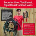 Pocket Hose 50 FT Copper Head Expandable Garden Hose with Pocket Pivot, No Tangles, AS SEEN ON TV, 360° Swivel, Tri-Tex Tubing, Force Field Jacket, Lead-Free, No-Kink, Anti-Burst w/APT