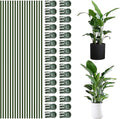 50Pcs Plant Stake Clip Set Green, Plant Sticks Supplies Support Tall, Useful Support Clips, Fine Workmanship Allow Bending Suitable for Various Plant Pots Indoors and Outdoors