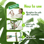 2 Pack 48" Sturdy Easy to Use Moss Pole Monstera Plant Support Stakes - Plant Stakes for Indoor Plants, Moss Poles for Climbing Plants, Tutores para Plantas Trepadoras Monstera Support Sticks