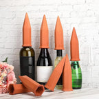 Jovitec Plant Watering Stakes Self Watering Spikes Terracotta Automatic Plant Waterers Devices for Indoor Outdoor Home and Office Plants(Rustic Red,6 Pieces)