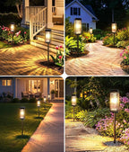 ELECLINK Solar Pathway Lights Outdoor, 8 Pack Upgraded Solar Lights Outdoor Waterproof, Bright Up to 15 Hrs Auto On/Off Garden Light for Yard Patio Lawn Path Walkway Driveway Outside Decor