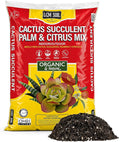 Premium Cactus & Succulent Soil Mix (0.5 Cu Ft) – Root Rot Protection with Volcanic Ash & Chicken Manure – Fast Draining Mix for Indoor Plants, Aloe, Citrus, & Palms – Organic, Ready-to-Use