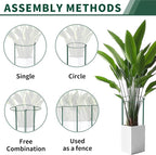 6 Pack Peony Cages and Supports, 14" (W) x 32"(H) Plant Support, Heavy-Duty Metal Plant Support Stakes, Plant Stakes for Outdoor & Indoor Plants, Perfect for Flowers and Vegetable