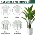 10 Pack Peony Cages and Supports, 14" (W) x 32"(H) Plant Support, Heavy-Duty Metal Plant Support Stakes, Plant Stakes for Outdoor & Indoor Plants, Perfect for Flowers and Vegetable